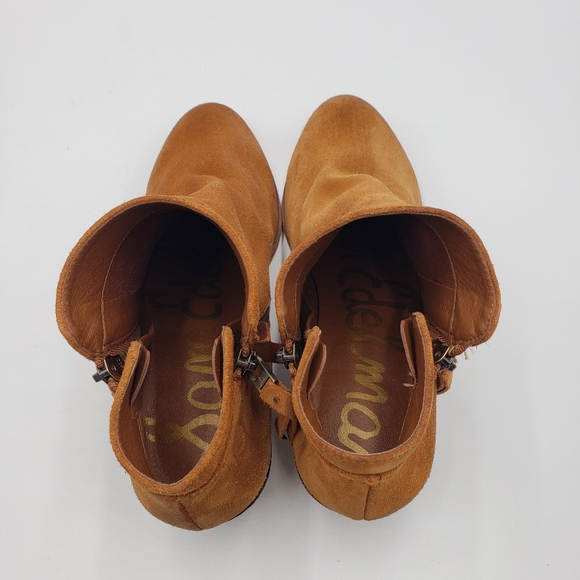 Sam Edelman Suede Ankle Boots with dual zip ankle Closures. Womens Size 7 - Picture 8 of 9